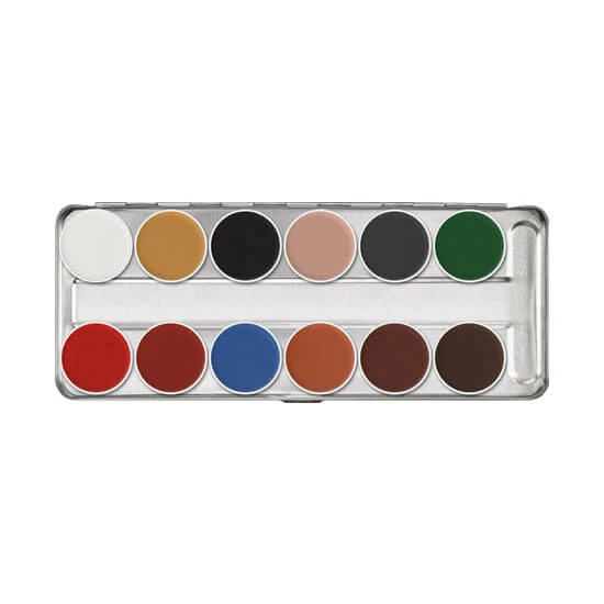 Kryolan Professional Make-Up Kryolan Aquacolor Palette 12 Colors 1 Kryolan Professional Make-Up Kryolan Aquacolor Palette 12 Colors