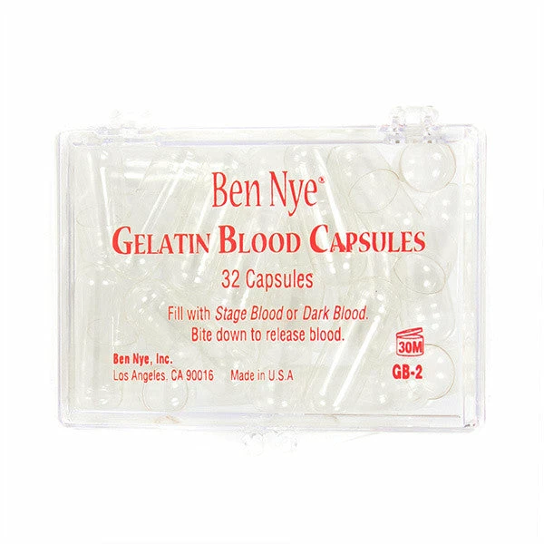Ben Nye Gelatin Blood Capsules (Empty) 1 Ben Nye Gelatin Blood Capsules (Empty)