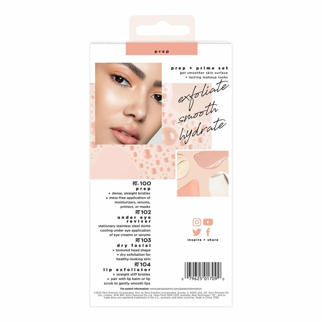 Real Techniques Prep + Prime Brush Set Kits & Tools 3 Real Techniques Prep + Prime Brush Set Kits & Tools