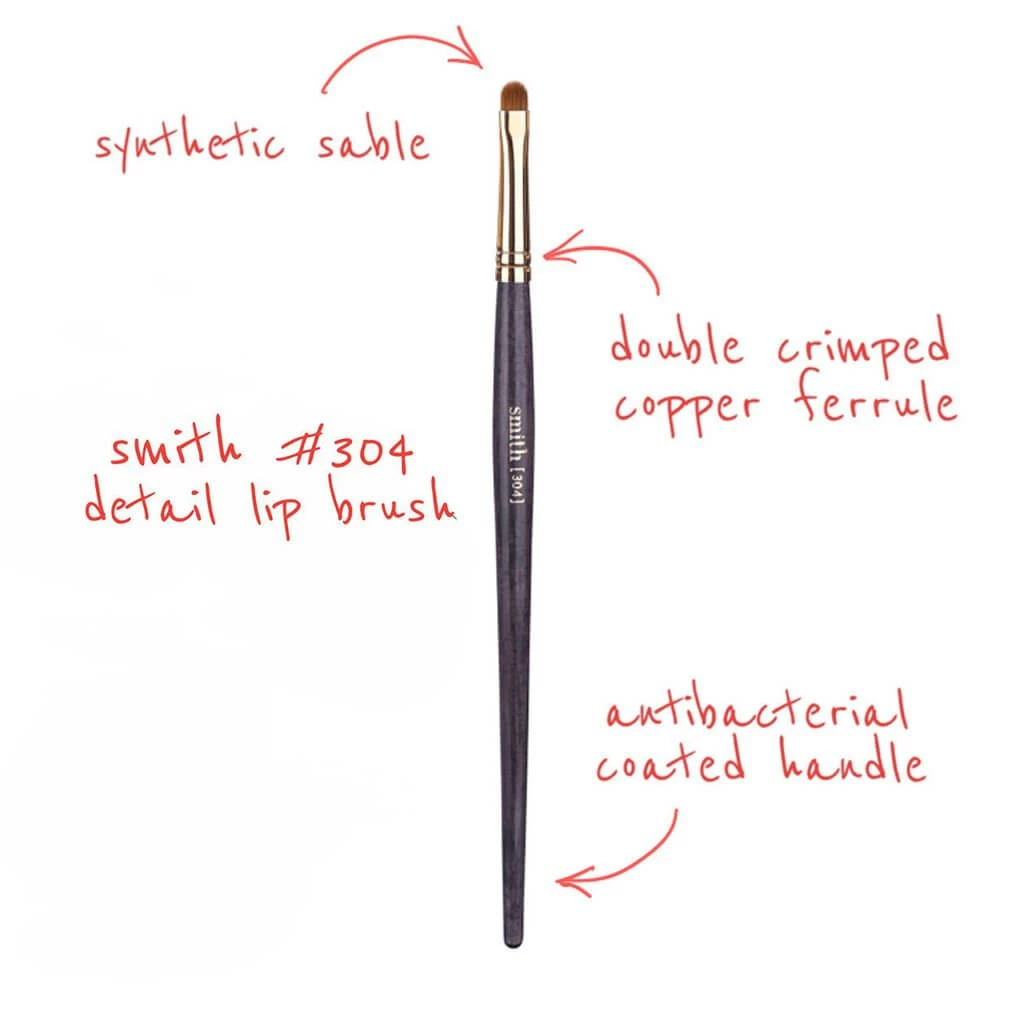 Smith Cosmetics 304 Detailed Lip Brush 3 Smith Cosmetics 304 Detailed Lip Brush