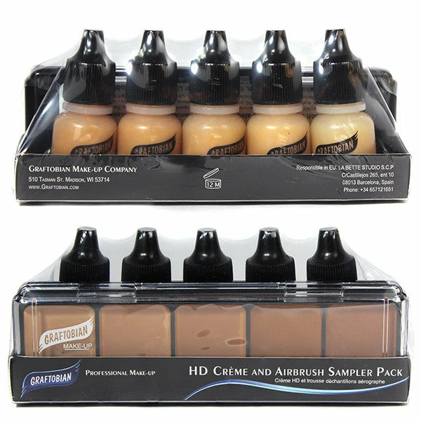 Graftobian HD Airbrush SAMPLE Packs 5 Graftobian HD Airbrush SAMPLE Packs