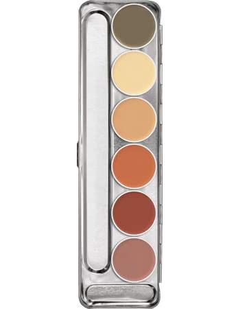 Kryolan Dermacolor Camouflage Creme Palette 6 Colors 6 Kryolan Dermacolor Camouflage Creme Palette 6 Colors