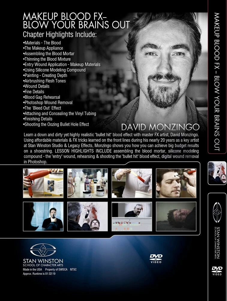 Kits & Tools Stan Winston Studio Makeup Blood FX - Blow Your Brains Out (DVD) 2 Kits & Tools Stan Winston Studio Makeup Blood FX - Blow Your Brains Out (DVD)