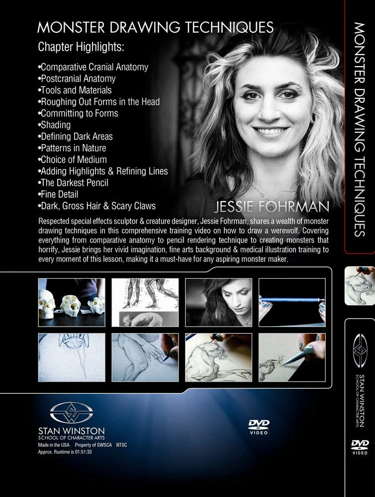 Kits & Tools Stan Winston Studio Monster Drawing Techniques - How To Draw Werewolf (DVD) 2 Kits & Tools Stan Winston Studio Monster Drawing Techniques - How To Draw Werewolf (DVD)