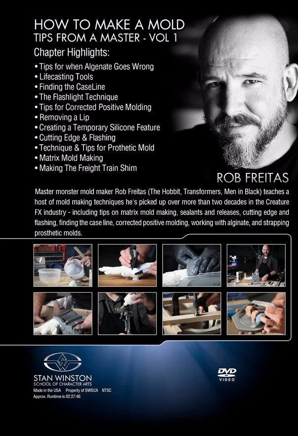 Stan Winston Studio How To Make A Mold - Mold-Making Tips From A Master (DVD) 2 Stan Winston Studio How To Make A Mold - Mold-Making Tips From A Master (DVD)