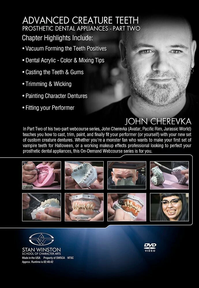 Stan Winston Studio Advanced Creature Teeth Prosthetic Dental Appliances (DVD) Kits & Tools 4 Stan Winston Studio Advanced Creature Teeth Prosthetic Dental Appliances (DVD) Kits & Tools