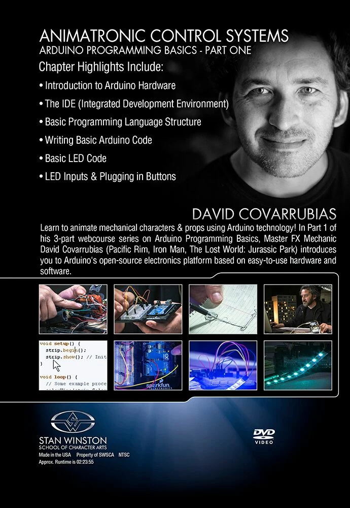 Stan Winston Studio Animatronic Control Systems - Arduino Programming Basics (DVD) Kits & Tools 2 Stan Winston Studio Animatronic Control Systems - Arduino Programming Basics (DVD) Kits & Tools