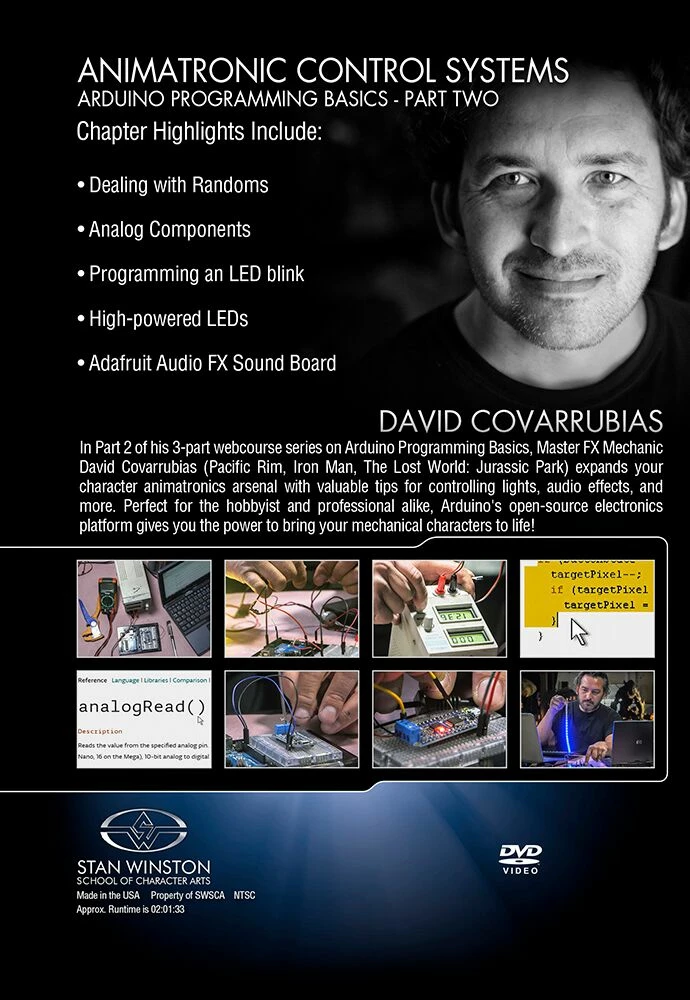 Stan Winston Studio Animatronic Control Systems - Arduino Programming Basics (DVD) Kits & Tools 4 Stan Winston Studio Animatronic Control Systems - Arduino Programming Basics (DVD) Kits & Tools