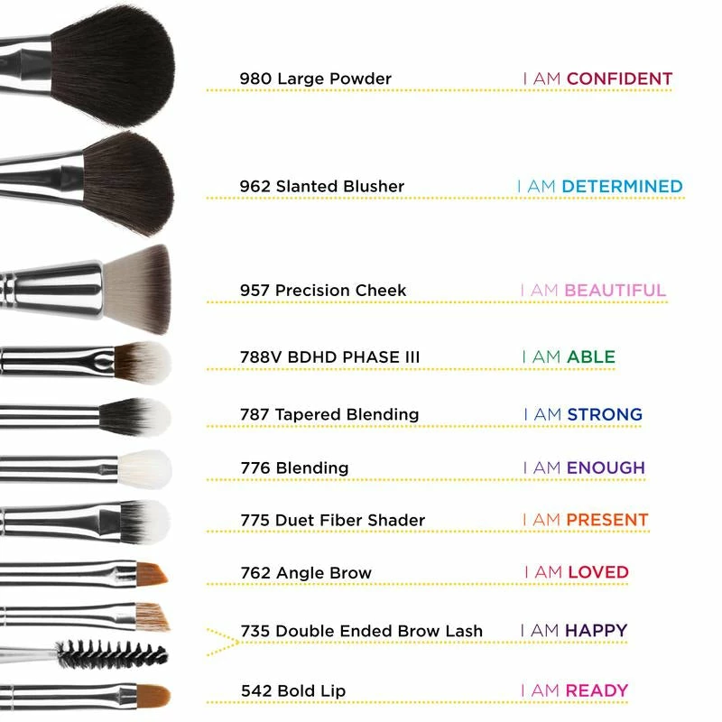 Bdellium Tools Studio I AM FIRST 10pc. Brush Set With Brush Holder (2nd Edition) Kits & Tools 2 Bdellium Tools Studio I AM FIRST 10pc. Brush Set With Brush Holder (2nd Edition) Kits & Tools