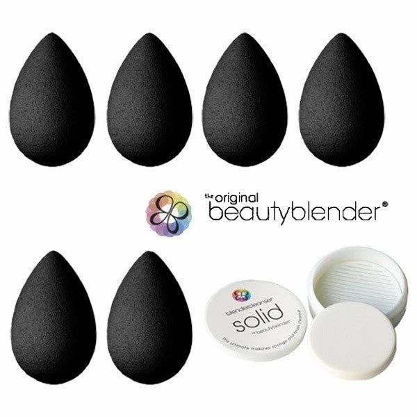 Kits & Tools Beautyblender Pro BLACK Pack (6 Blenders + 1 Solid Cleanser) 2 Kits & Tools Beautyblender Pro BLACK Pack (6 Blenders + 1 Solid Cleanser)