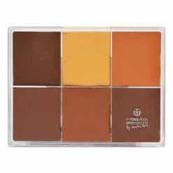 MAQ Pro Maqpro 6-color Fard Creme Foundation Palette Face 17 MAQ Pro Maqpro 6-color Fard Creme Foundation Palette Face