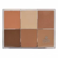 MAQ Pro Maqpro 6-color Fard Creme Foundation Palette Face 20 MAQ Pro Maqpro 6-color Fard Creme Foundation Palette Face