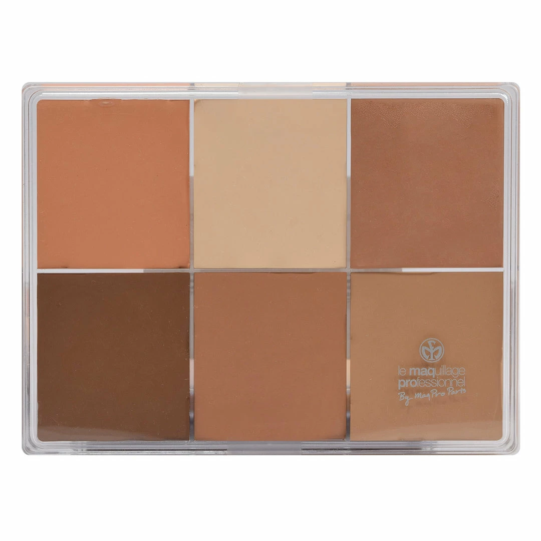 MAQ Pro Maqpro 6-color Fard Creme Foundation Palette Face 10 MAQ Pro Maqpro 6-color Fard Creme Foundation Palette Face