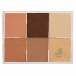 MAQ Pro Maqpro 6-color Fard Creme Foundation Palette Face 21 MAQ Pro Maqpro 6-color Fard Creme Foundation Palette Face