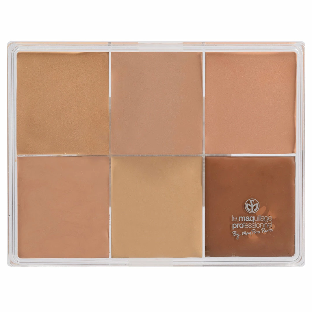 MAQ Pro Maqpro 6-color Fard Creme Foundation Palette Face 2 MAQ Pro Maqpro 6-color Fard Creme Foundation Palette Face