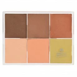MAQ Pro Maqpro 6-color Fard Creme Foundation Palette Face
