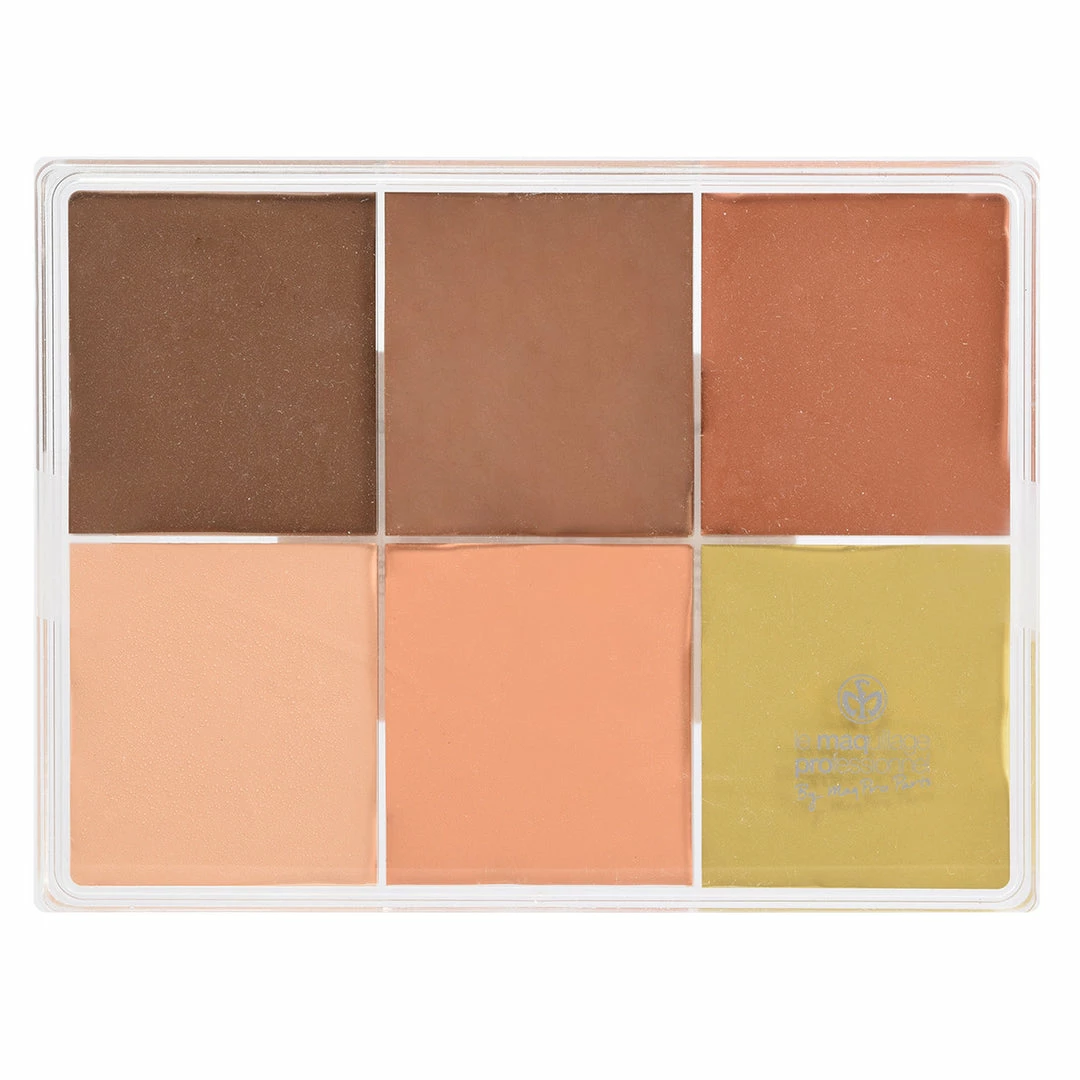 MAQ Pro Maqpro 6-color Fard Creme Foundation Palette Face 1 MAQ Pro Maqpro 6-color Fard Creme Foundation Palette Face