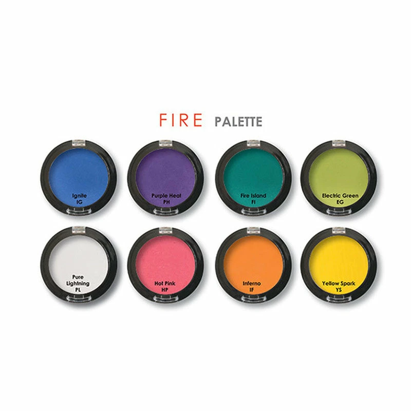 Mehron INtense Pro Pressed Powder Pigments Palette Fire (168-PAL-F) 4 Mehron INtense Pro Pressed Powder Pigments Palette Fire (168-PAL-F)