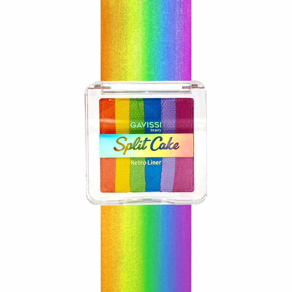 Gavissi Chrome Rainbow 6 Color Split Liner 4 Gavissi Chrome Rainbow 6 Color Split Liner
