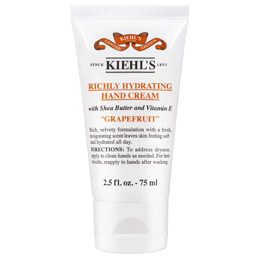 Skincare Kiehl's Since 1851 Richly Hydrating Scented Hand Cream Grapefruit 1 Skincare Kiehl's Since 1851 Richly Hydrating Scented Hand Cream Grapefruit