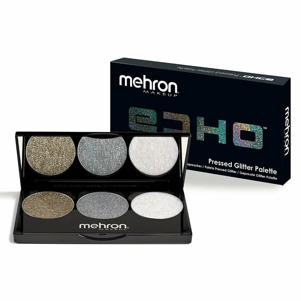 Mehron Echo Pressed Glitter Palette 1 Mehron Echo Pressed Glitter Palette