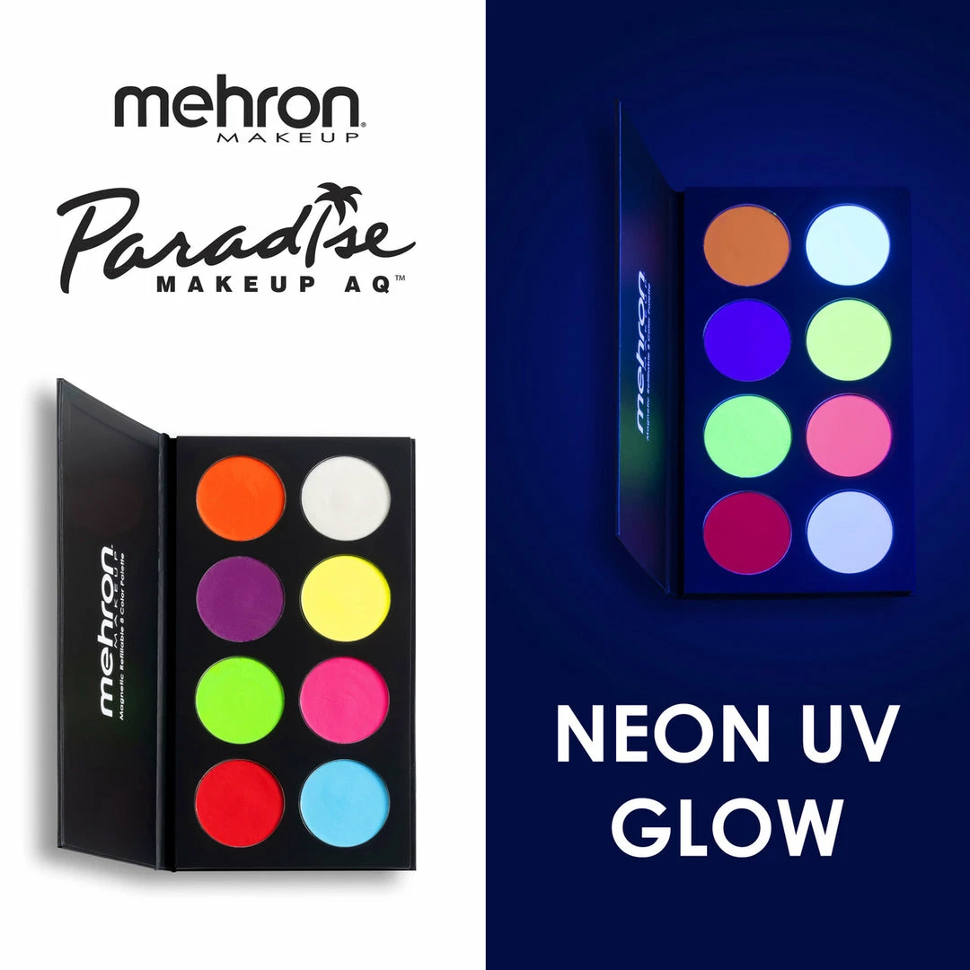 Mehron Paradise Makeup Neon UV Glow Palette 6 Mehron Paradise Makeup Neon UV Glow Palette