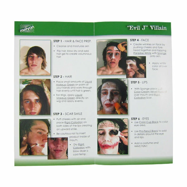 Mehron Evil J Villain Character Kit 3 Mehron Evil J Villain Character Kit