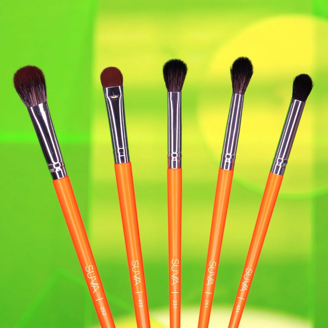SUVA Beauty Neon Brush Set (10 Eye Brushes) Kits & Tools 2 SUVA Beauty Neon Brush Set (10 Eye Brushes) Kits & Tools