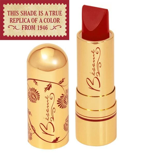 Besame Cosmetics 1946 - Red Velvet Lipstick 1 Besame Cosmetics 1946 - Red Velvet Lipstick