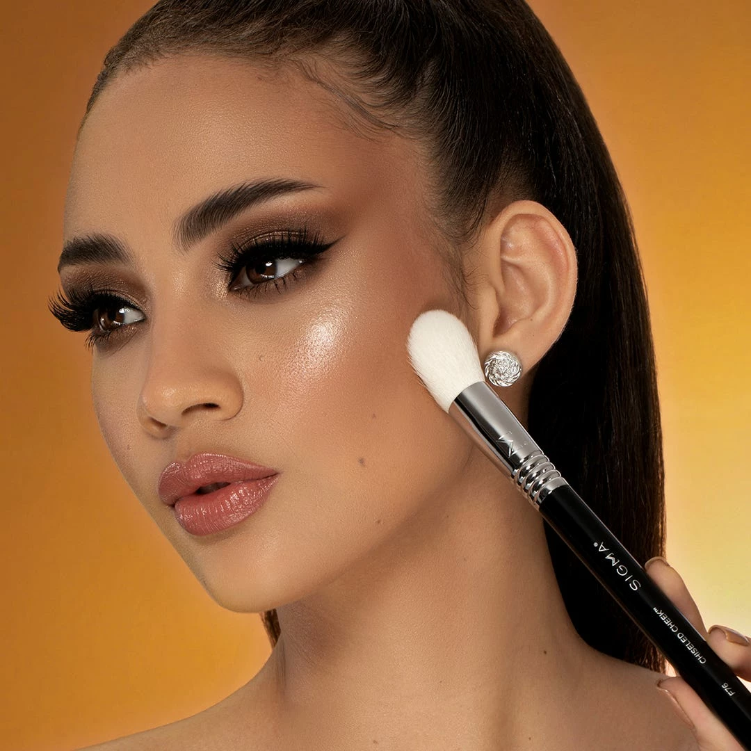 Sigma F76 Chiseled Cheek Brush Kits & Tools 3 Sigma F76 Chiseled Cheek Brush Kits & Tools