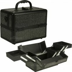 Kits & Tools Just Case 4-Tiers Expandable Trays Makeup Case - Black Krystal (C0211KLAB)