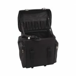 Just Case All Black Soft-Sided Nylon Professional Rolling Hairstylist Case - C6402NLAB