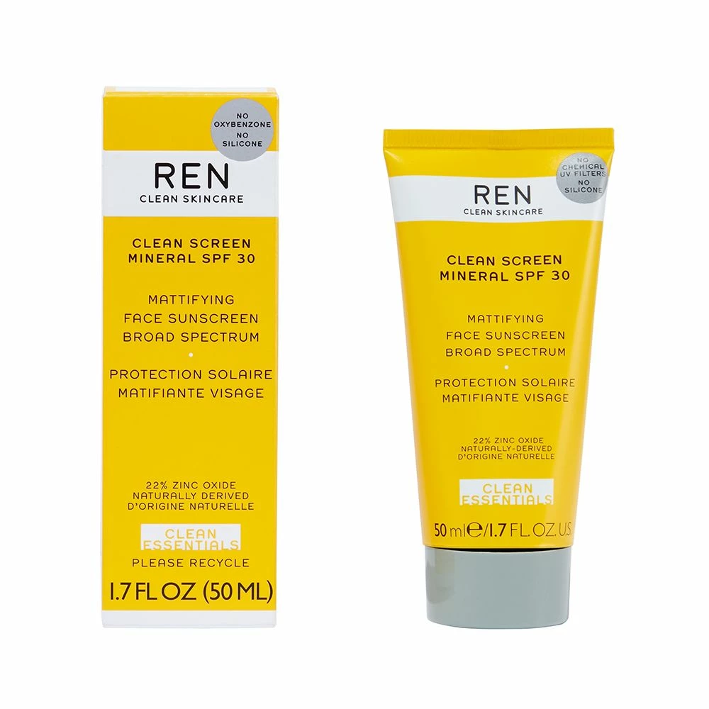 Ren Clean Skincare Clean Screen Mattifying Face Sunscreen SPF 30 2 Ren Clean Skincare Clean Screen Mattifying Face Sunscreen SPF 30
