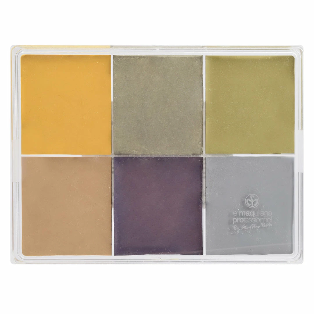 MAQ Pro Maqpro 6-color Fard Creme Foundation Palette Face 6 MAQ Pro Maqpro 6-color Fard Creme Foundation Palette Face