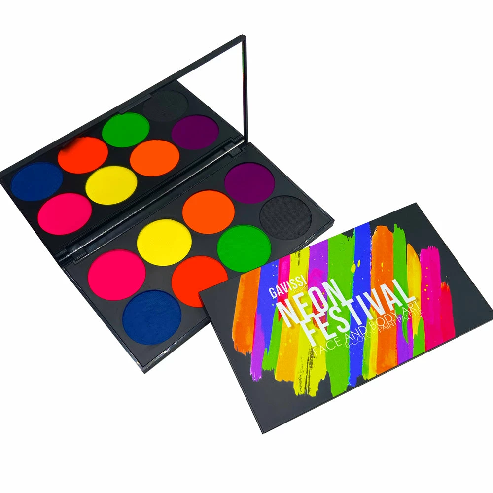 Gavissi Neon Festival UV Paint Palette 1 Gavissi Neon Festival UV Paint Palette