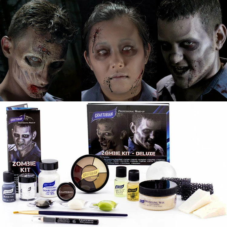 Graftobian Deluxe Zombie Makeup Kit 3 Graftobian Deluxe Zombie Makeup Kit