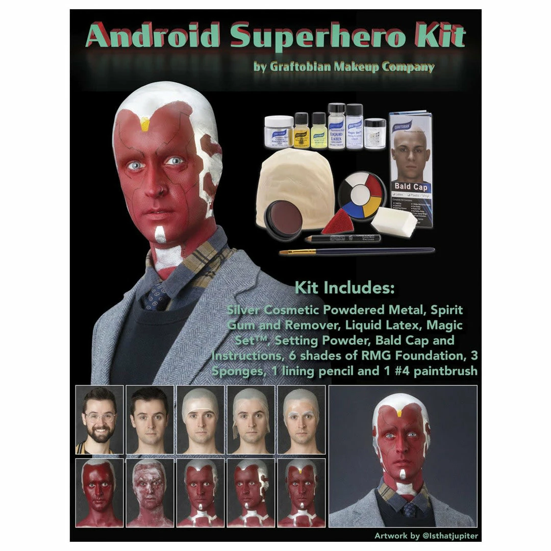 Graftobian Android Superhero Makeup Kit 1 Graftobian Android Superhero Makeup Kit