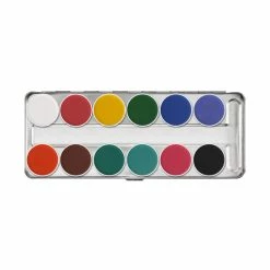Kryolan Professional Make-Up Kryolan Aquacolor Palette 12 Colors 5 Kryolan Professional Make-Up Kryolan Aquacolor Palette 12 Colors
