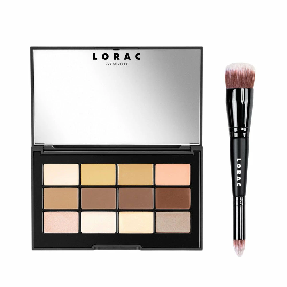 LORAC PRO Conceal/Contour Palette And Brush Face 1 LORAC PRO Conceal/Contour Palette And Brush Face