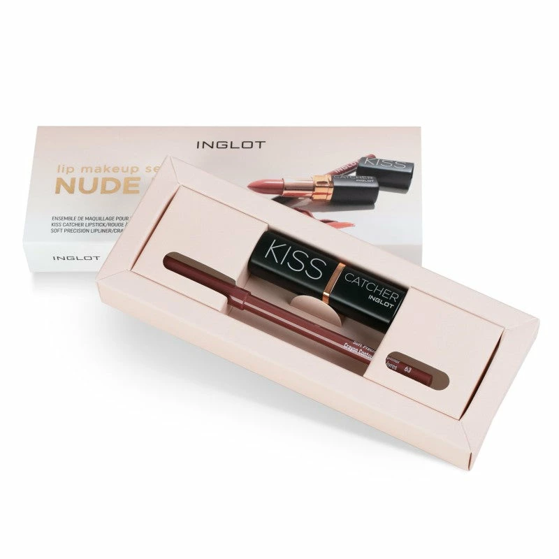 Inglot Cosmetics Inglot Makeup Set For Lips - Nude Kiss 1 Inglot Cosmetics Inglot Makeup Set For Lips - Nude Kiss