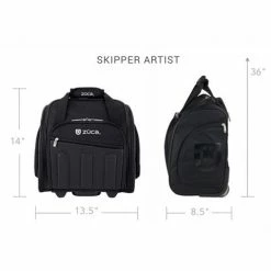 Zuca Black Skipper Artist Bag